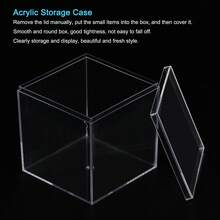 Clear Display Case, Acrylic Box Assemble Dustproof Box Showcase For Collectibles, Crafts - Clear 6.1x6.1x6.1cm - View 3