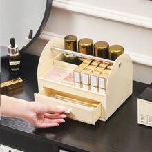 Minimalist Handheld Desktop Storage Box, Compartment Organizer For Stationery, Cosmetics, Miscellaneous, Office Drawer