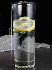 280ml Straight Glass Water Cup, Breakfast Milk Cup, Cold Drink Juice Cup, Thickened Tea Cup, Beer Cup,Long Handled Cup Brush, Bottle Brush,Cup And Brush Set