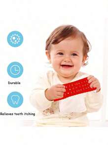 遥控造型硅胶婴儿磨牙玩具，舒适多按钮磨牙玩具，适合婴幼儿