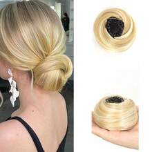 Voluminous Bird's Nest Bun - Elegant High-Temperature Silk Fiber Women's Bun, Messy Elastic Headband Style, Essential Item For Quickly Creating Fashionable Hairstyles