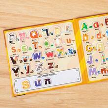 Number Letter Magnetic Puzzle, Number Letter Cognitive Piece, Magnetic Sticker, Children's Puzzle Toy, Early Education Learning Toy, Children's Early Education Magnetic Case Letter Matching Puzzle Board, Puzzle Toy, Number Learning Card, Puzzle Enlightenment Teaching Tool, Magnetic 26 Shape Letter Teaching Tool, Cognitive Magnetic Sticker, Refrigerator Sticker, Children's English Learning Early Education Puzzle Toy