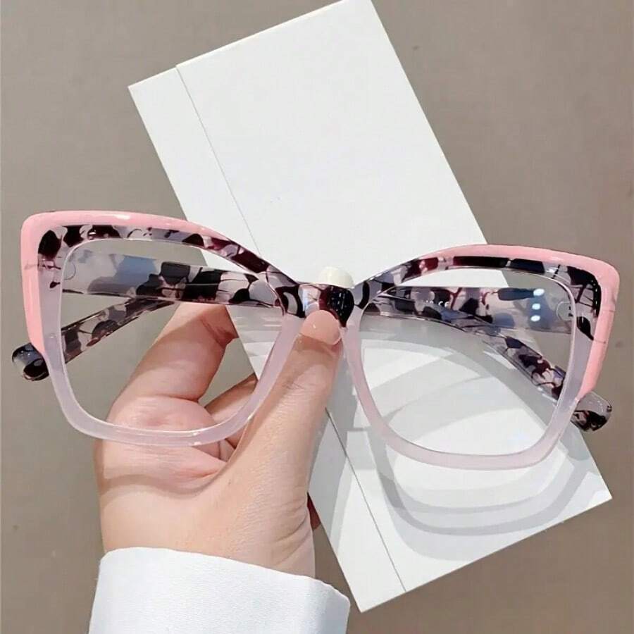 1PC Valentine's Day Party Transparent Lens Personalized Fashion Glasses, Literary Retro Fashion