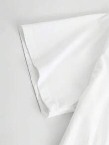 Pearl Heart Design White T-Shirt With Elegant Pearl Pattern For Casual Wear - 白色 - 查看 3