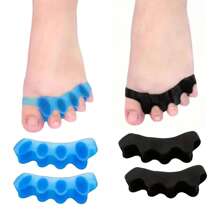 Soft Silicone Toe Separator, Overlapping Toe Divider Hallux Valgus Corrector Toe Alignment And Protection, Includes Comfortable Big Toe Pads, Suitable For Daily Use, Flexible Design For Foot Alignment And Protection, Essential For Foot Care | Comfortable Fit | Soft Silicone Material, Toe Protector, Toe Corrector