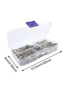 260Pcs Pins Assorted Size, Nickel Plated Steel Pin, Large Pins And Small Pins For Clothes, Crafts, Pinning, Sewing - Silver - View 2
