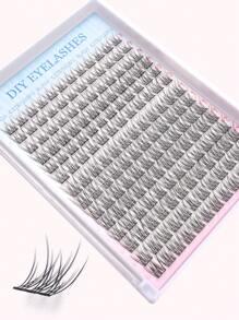168pcs Individual Lashes Cluster D Curl,DIY Eyelash Extension Kit , 9-12mm Mix Lash Clusters With Lash Bond And Seal And Lash Applicator Tool For Self Application At Homelash Clusters Kit,Lashes,Eyelashes,Fake Lashes