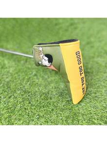 1pc Golf Club Putter Cover Golf Club Head Covers Covers Golf Accessories Golf Supplies Limited Edition - Yellow - View 4
