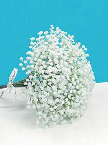 Flores artificiales 40piezas/20piezas/12piezas/6piezas Flor de Bebé Respiración Artificial Gypsophila Falsa Para Bodas Fiestas Decoración del Hogar Ramos Florales Accesorios DIY, Día de los Enamorados, Regalo