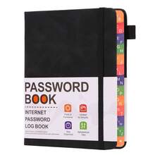Notepad B6 Password Book With Alphabet Tags Password Storage Book Elderly Friendly Website Address Storage Log Book Password Information Record Book - one-size - View 20