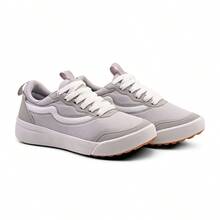 Men's Rugged Urban Sneakers With Suede And Comfortable Lining - 灰色與白色 - 查看 3