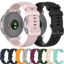 1 Stück 18mm 20mm 22mm Uhrenarmband für Garmin Venu 3/3s/2/2s Silikon Uhrenarmbänder für Garmin Vivoactive 3/4/4s/5/6 Forerunner 245