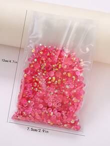 2毫米-6毫米混合尺寸 2000颗/包 圆形平底树脂水钻 透明糖果色 AB彩闪钻 DIY美甲宝石 钻石美甲贴纸 可粘贴DMC珠宝珠 适用于衣服、包包、鞋子、美甲、马克杯、瓶子、水杯、手机、化妆品DIY配件 - B17 灰色 - 查看 10
