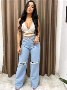 Lavagem Claro Rasgado