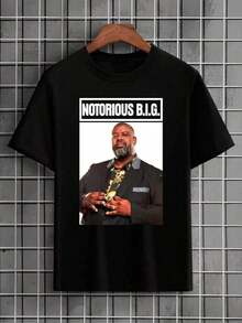 Pericles Notorius Big Meme Funny T-Shirt Shirt Blouse Unisex Men Women 100% Cotton Top Premium Streetwear New Release Immediate Shipping Various Colors!! Plus Size - màu đen - Xem 1