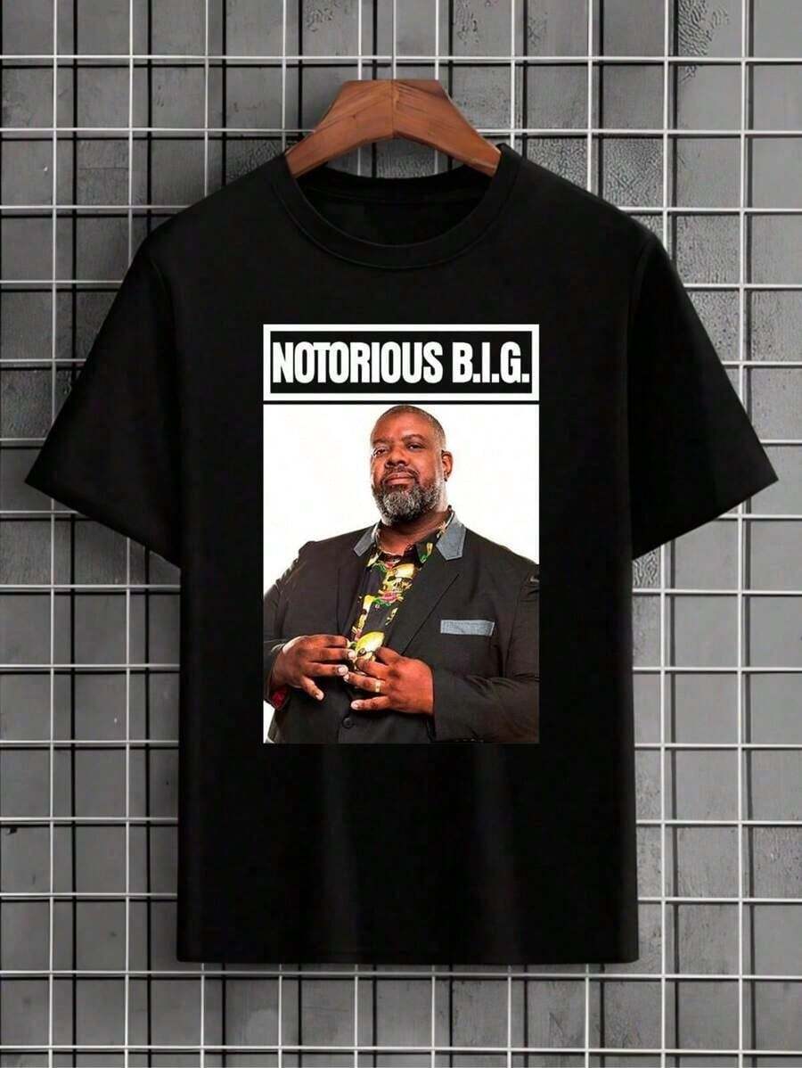 Pericles Notorius Big Meme Funny T-Shirt Shirt Blouse Unisex Men Women 100% Cotton Top Premium Streetwear New Release Immediate Shipping Various Colors!! Plus Size - màu đen - Xem 1