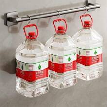 Towel Rack, Bathroom Towel Bar Holder, Wall Mounted Towel Organizer Rack, No Drilling Required