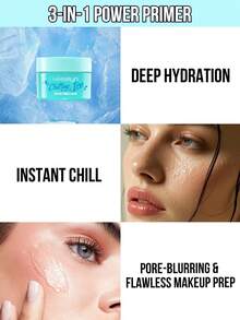 MISSLYN 清凉妆前乳,清爽妆前乳,保湿妆前乳,多效合一的妆前护肤产品,面部妆前乳霜,持久妆效,清凉舒爽的妆感,轻盈透气的哑光凝胶质地,保湿滋养,日常妆前乳,轻盈保湿妆前乳霜,适合敏感肌肤,轻盈保湿霜,纯素配方 - #01 Liquid Ice - 查看 5