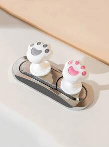 1pc Adorable Cat Paw Toilet Seat Cover Lifter, Touchless Toilet Lid, Flip Cover Handle Raiser, Bathroom Accessory