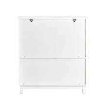SoBuy FSB84-W, Kitchen Dining Room Living Room Sideboard Storage Cabinet Cupboard Hallway Cabinet With Sliding Doors - 白色 - 查看 3