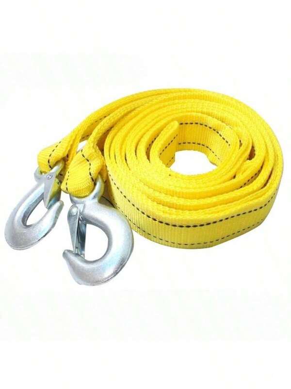 1 pieza de cuerda de remolque de tela de alta resistencia de 4m de largo y 5 toneladas con gancho resistente, adecuado para remolcar, reciclar y recuperar, un regalo ideal para papá