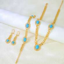 1 Set Dubai Vintage Wedding Jewelry Set 21k Gold Plated Arabic Muslim Punk Hip Hop Necklace Middle Eastern Women Jewelrys - Jewelry Set - View 19