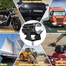 4 Pcs LED Motocicleta Luz Auxiliar Externa Super Brillante Potente Modificado Motocicleta Foco