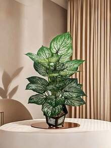 2件套热带植物套装 - 人造绿萝,适合家居、办公室、花园装饰 - 非常适合婚礼、周年纪念日和节日 - 室内/室外均可使用,不含花盆,是房间、家居、厨房、婚礼装饰的理想之选 - 彩色 - 查看 5