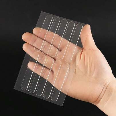 10PCS Rubber Cabinet Door Bumpers, Self Adhesive Clear Cabinet Stoppers Bumper Stripes For Cabinets Door Furniture Bumpers Buffer Silicone Pads Quiet Wall Protector For Doors Drawers Sound Dampening