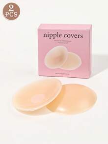 Cubrepezones de mujer en empaque de caja de color sólido, almohadillas invisibles para sujetador, ropa interior de mujer, sujetador autoadhesivo sin tirantes, sujetador pegajoso, lavable, reutilizable - Multicolor - Ver 9