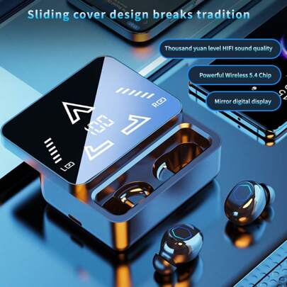 1 pieza Auriculares inalámbricos de traductor instantáneo de 144 idiomas - Auriculares duales con micrófono de cancelación de ruido, graves estéreo, 36 horas de batería, Bluetooth 5.0, regalo de Navidad perfecto para parejas