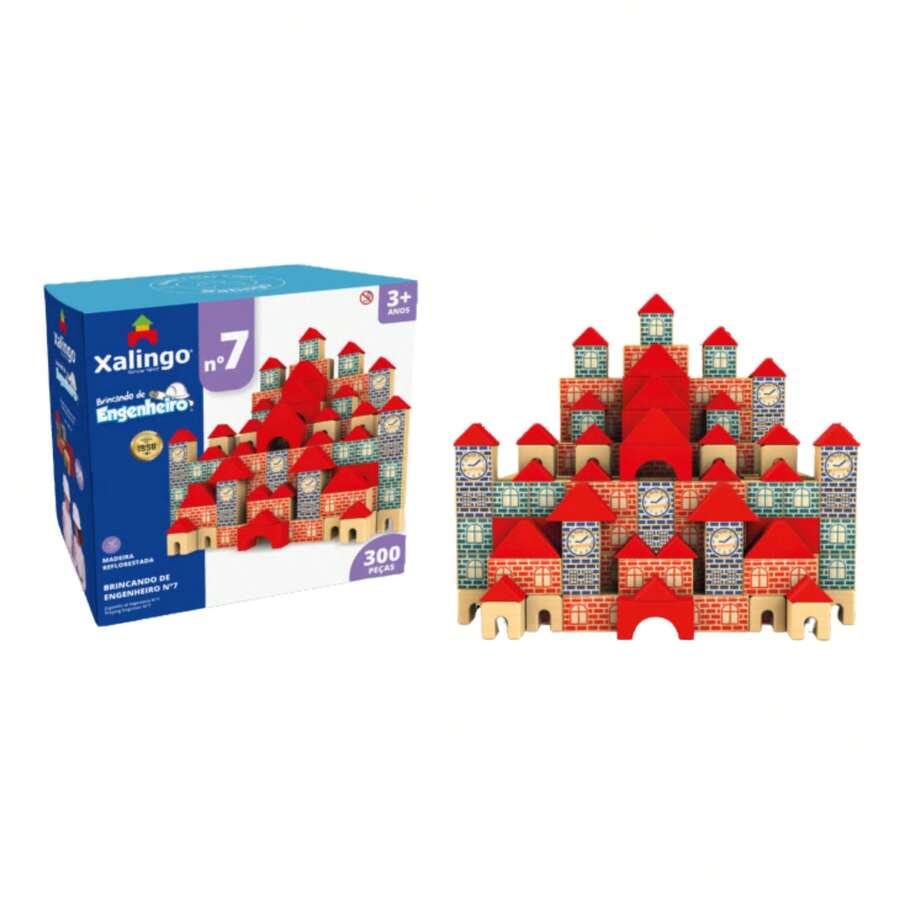 Playing Engineer No. 7 Xalingo – 300 Pieces Reforested Wood - 彩色 - 查看 1