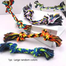 3/1 件宠物狗咬绳玩具，狗狗磨牙绳，互动编织绳 - 彩色 - 查看 13