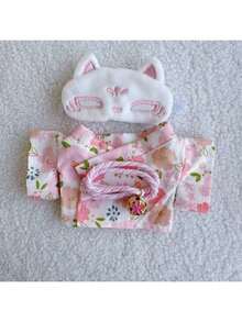 17cm Plush Doll Clothes, LBB Accessory Floral Shirt & Shorts, Cute & Fresh Japanese Style Outfit Set For LABOBO Doll - Multicolor - View 1