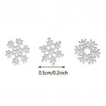 150 pezzi Mini fiocchi di neve in metallo, ciondoli e decorazioni natalizie bianche ottagonali da 0,51 cm, decorazioni per unghie fai-da-te, abbellimenti per scrapbooking, progetti artigianali per le vacanze, decorazioni per feste a tema, materiali per artigianato invernale, Natale, stagione festiva - Ciondoli fiocchi di neve in blocco per decorazioni per la casa, confezioni regalo, decorazioni per l'albero, matrimoni, aule, feste in ufficio, lavoretti per bambini, piccole decorazioni a forma di fiocco di neve, forniture per artigianato in metallo, accessori fai-da-te stagionali