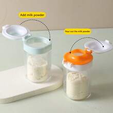 1/3 buah Wadah Susu Bubuk Bayi Portabel, Kotak Penyimpanan Susu Bubuk Luar Ruangan, Pengoperasian Satu Tangan, 80ml - MultiWarna - View 4