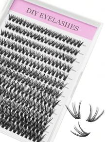 睫毛延长套装 40D 睫毛 200 片装 睫毛粘合和密封防水单根睫毛套装 DIY 睫毛延长套装 睫毛镊子 睫毛延长套装（套装 40D-0.07D-9-16 混合）睫毛簇套装、睫毛、睫毛、假睫毛 - 黑色 - 查看 10
