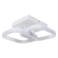Modern LED Ceiling Light, Square Modern LED Ceiling Light Fixture, 6500K Cool White Light Acrylic Hallway Light Fixture Ceiling Lamp For Hallway Kitchen Study Bedroom Living Room - White - View 2