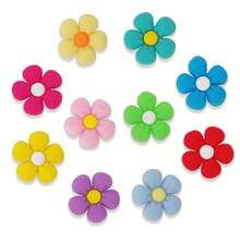 17 buc flori colorate seria brelocuri pentru pantofi pentru saboți pantofi decorare DIY calitate premium brelocuri populare accesorii sandale cu bule, decorațiuni pentru pantofi din PVC accesorii pentru genți de plajă cadou excelent pentru adolescenți bărbați femei și adulți