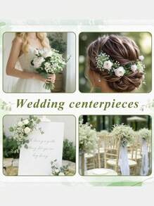 Flores artificiales 40piezas/20piezas/12piezas/6piezas Flor de Bebé Respiración Artificial Gypsophila Falsa Para Bodas Fiestas Decoración del Hogar Ramos Florales Accesorios DIY, Día de los Enamorados, Regalo