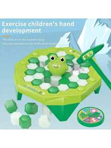 3套2025最新时尚跨境儿童玩具-企鹅锤击桌面游戏，冰块锤击桌面智能游戏，破冰亲子互动玩具，生日/圣诞节礼物 - 彩色 - 查看 5