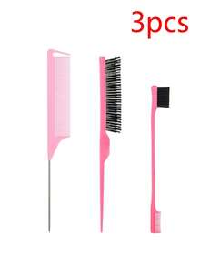 5pcs/4pcs/3pcs Hair Care Set: Massage Comb And Spray Bottle Set - Suitable For All Normal Hair Types, Durable Material, Includes Trimming And Detangling Comb - Multicolor - View 10