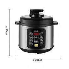 Melaide Multi Functional Electric Pressure Cooker Rice Cooker Intelligent Cooking Reservation Non Stick Kitchen Pot 220V Eight Functions Heloween Gifts Christmas Gifts