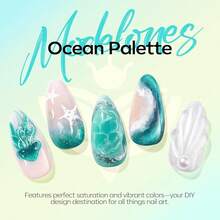 Cat Eye Gel Nail Polish Set, 6 Colors 9D Glassy Cat Eye Glitter Gel Polish Black Red Purple Blue Silver Brown Nail Polish All Seasons With Magnet Soak Off Led DIY Salon Gift-842643 - AA2海洋調色盤 - 查看 7