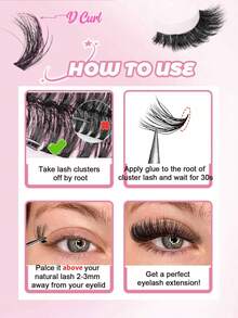 Fluffy Lash Clusters 620pcs Individual Lashes Cluster Eyelash Extensions,120D/100D/80D/T50 Fluffy Lash Clusters Kit Thick Cluster Eyelash Extensions Individual Lashes Faux Mink Eyelash Clusters D Curl 9MM/10MM/12MM/14MM/16MM/18MM Lash Extension Dramatic Eyelash Extensions Eyelashes Clusters,Wedding Bride Makeup Tools,Black D-CurlingEyelashes Cluster Extension Kit, Large-Capacity Cluster False Eyelashes, D Curling Lash Eyelashes Extension, Mega Volume Lashes Eyelash Extensions Wispy For Self Application At Home,Black Individual Lashes Cluster Curl