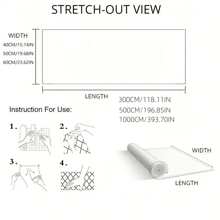 1 卷透明台面保护膜，防水、防油、耐热（450°F），自粘式覆盖物，适用于厨房、橱柜、桌子、家具和大理石表面墙纸壁纸墙贴房间装饰墙面装饰卧室客厅装饰