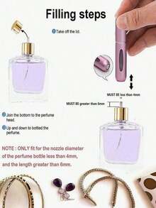 1pc Portable Perfume Refillable Bottle, Mini Perfume Atomizer, Empty Perfume Bottle, Organizer Pouches Travel Perfume Bottle, Small Spray Bottle, Refillable Perfume Spray, Fragrance Pump Box, 5ml Travel Essentials Travel Accessories Travel Essentials Graduation Packaging Bags Perfume Refillable Bottle - Multicolor - View 9