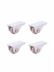 4pcs Adhesive Casters, 4pcs/Set Adhesive Casters Suitable For School And Home - Easy To Use Casters For Storage And Transportation