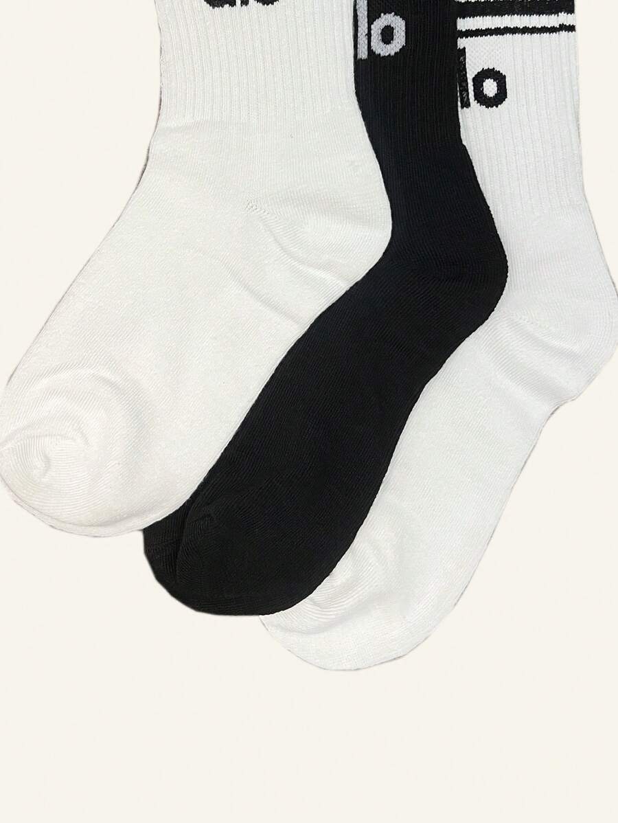 1/2/4 8Pairs Outdoor Polyester Socks - Comfortable, Unisex All-Season Wear For Active Adventures Fashion
