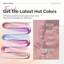 Cat Eye Gel Nail Polish Set, 6 Colors 9D Glassy Cat Eye Glitter Gel Polish Black Red Purple Blue Silver Brown Nail Polish All Seasons With Magnet Soak Off Led DIY Salon Gift-842643 - 全像彩虹貓眼 - 查看 8